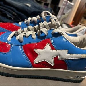 Bape Red and Blue Star
